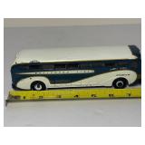 RARE Pair Corgi Classics 1:50 Diecast Buses: Lionel City Yellow Coach 743 (#53904) & Greyhound Lines (#98462)