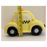Vintage Yellow Taxi Cab Earthenware Cookie Jar - Lights & Sound (AMC NY)