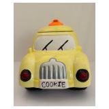 Vintage Yellow Taxi Cab Earthenware Cookie Jar - Lights & Sound (AMC NY)