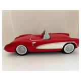 Vintage ENESCO 1956 Chevrolet Corvette C1 Red/White Cookie Jar NIB - Automotive Memorabilia