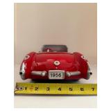 Vintage ENESCO 1956 Chevrolet Corvette C1 Red/White Cookie Jar NIB - Automotive Memorabilia