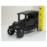 Vintage Black Cast Iron Ford Model T Toy Car - "Iron Art JM 135" (c. 1920s-30s)