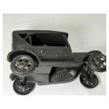 Vintage Black Cast Iron Ford Model T Toy Car - "Iron Art JM 135" (c. 1920s-30s)