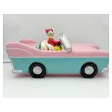 RARE VINTAGE Hallmark Shoebox Maxine & Floyd Pink Cadillac Convertible Car Cookie Jar