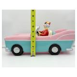 RARE VINTAGE Hallmark Shoebox Maxine & Floyd Pink Cadillac Convertible Car Cookie Jar