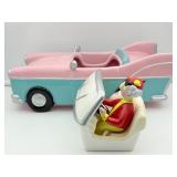 RARE VINTAGE Hallmark Shoebox Maxine & Floyd Pink Cadillac Convertible Car Cookie Jar