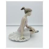 Vintage NAO by Lladró "Dancer Rested" (or "Sitting Ballet Dancer") Porcelain Figurine #02001175
