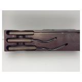 Vintage Cutco Model 41 Carving Knife & Fork Set with Bakelite Tray & Built-In Sharpener (USA Made)