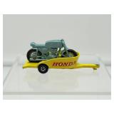 Vintage Matchbox Lesney Series No. 38 Honda Motorcycle & Trailer (1967) Diecast Toy England
