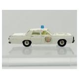 Vintage 1968 Matchbox Lesney No. 55D Mercury Park Lane Police Car White Blue Light