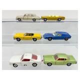 Vintage 1960s/70s Matchbox Lesney Diecast Cars Lot (6) - Made in England - Mustang, Cougar, Europa