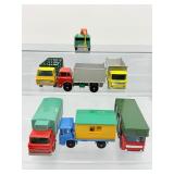 Lot of 7 Vintage Matchbox Lesney Die-Cast Trucks - Made in England 1960s/70s