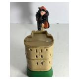 Vintage William Tell Cast Iron Mechanical Coin Bank - Works! (Read Description)