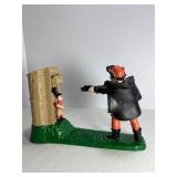 Vintage William Tell Cast Iron Mechanical Coin Bank - Works! (Read Description)