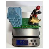 Vintage Cast Iron Artillery Bank Mechanical Coin Bank - Soldier & Cannon