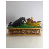 Vintage/Antique Cast Iron "Jonah and the Whale" Mechanical Bank, Shepard Hardware Co. Design