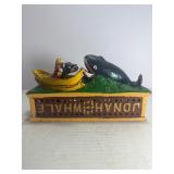 Vintage/Antique Cast Iron "Jonah and the Whale" Mechanical Bank, Shepard Hardware Co. Design