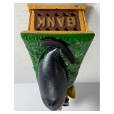 Vintage/Antique Cast Iron "Jonah and the Whale" Mechanical Bank, Shepard Hardware Co. Design