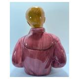 Vintage 1980s Clay Art Co. James Dean Ceramic Bust Figurine w/ Original Box