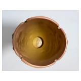 Vintage Roseville Pottery "White Rose" Handled Vase 983-7, Pink & Green, Mid-Century 1940s Art Deco