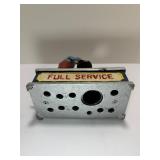 Vintage Cast Iron "Full Service" Mechanic & Car Mechanical Bank Collectible