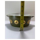 VINTAGE 1961 PYREX ZODIAC CASSEROLE DISH & LID - RARE PROMOTIONAL ITEM!