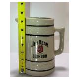 Vintage Jim Beam Bourbon Advertising Pitcher Red Wing Stoneware Co. Collectible Barware w/ Box