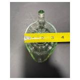 Vintage Uranium Glass Handled Tray & Creamer Set (Glows Under UV Light)