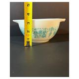 RARE & HIGHLY COLLECTIBLE VINTAGE PYREX: Complete set of four Turquoise "Amish Butterprint" Cinderella Mixing Bowl Set (1957-1968)