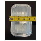 VINTAGE PYREX AMISH BUTTERPRINT Refrigerator Dishes Set RARE Turquoise White 501 502 503