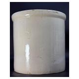 Antique Red Wing Union Stoneware Co. 4 Gallon Crock w/ Cobalt Blue Birch Leaf Design (c. 1896-1912)