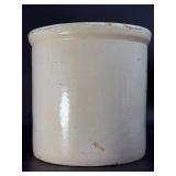 Antique Red Wing Union Stoneware Co. 4 Gallon Crock w/ Cobalt Blue Birch Leaf Design (c. 1896-1912)