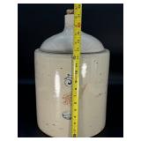 Antique 5-Gallon Red Wing Union Stoneware Shoulder Jug w/ Large Red Wing & Cobalt Blue Stamp, c. 1915-1930