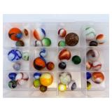 Vintage Peltier Glass Co. National Line Rainbo (NLR) Marbles Collection