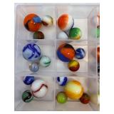 Vintage Peltier Glass Co. National Line Rainbo (NLR) Marbles Collection