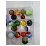 Vintage & Antique Glass Marbles Huge Mixed Lot Collection (45+) - Akro Agate Peltier