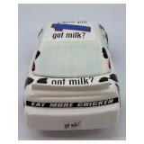 Vintage 2000 Enesco Mary Moo Moos Got Milk? Race Car Cookie Jar #1 NASCAR Ceramic Cow Print