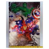 Dynamic Marvel Comics AVENGERS Assemble Team-Up Stretched Canvas Wall Art Print