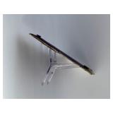 Vintage Porcelain Enamel Street Sign - "SECOND ST. S." Deep Blue & White Embossed Steel Sign.