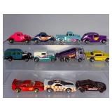 Vintage Hot Wheels 11-Car Lot: Ferrari F40, Sheriff Mustang, 