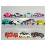 Vintage Hot Wheels 11-Car Lot: Ferrari F40, Sheriff Mustang, 