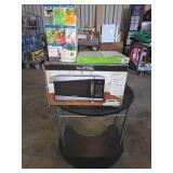 Small Desk, Microwave, Scale, Blender