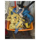 Bin of misc straps