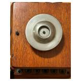 FR - Antique Minnesota Electric Wall Telephone Wood and Metal