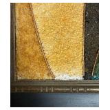 FR - Framed Vintage Crushed Stone Mosaic Art Clown Portrait