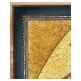 FR - Framed Vintage Crushed Stone Mosaic Art Clown Portrait