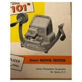 FR - Vernon Model 101 8mm Movie Editor with Reel and Original Box