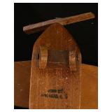 FR - Set of 3 Handmade Wooden Toy Vehicles: Plane, Tanker Truck and Delivery Van