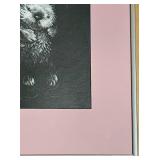 FR - Framed Jette Clark Otters Artwork Scratchboard Print