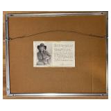 FR - Framed Jette Clark Otters Artwork Scratchboard Print